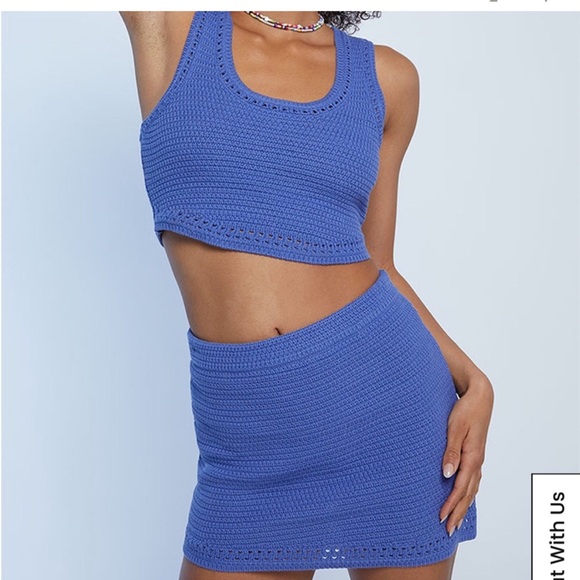 LA Hearts Rosie Crop Sweater Tank & Skirt Set - Picture 3 of 8